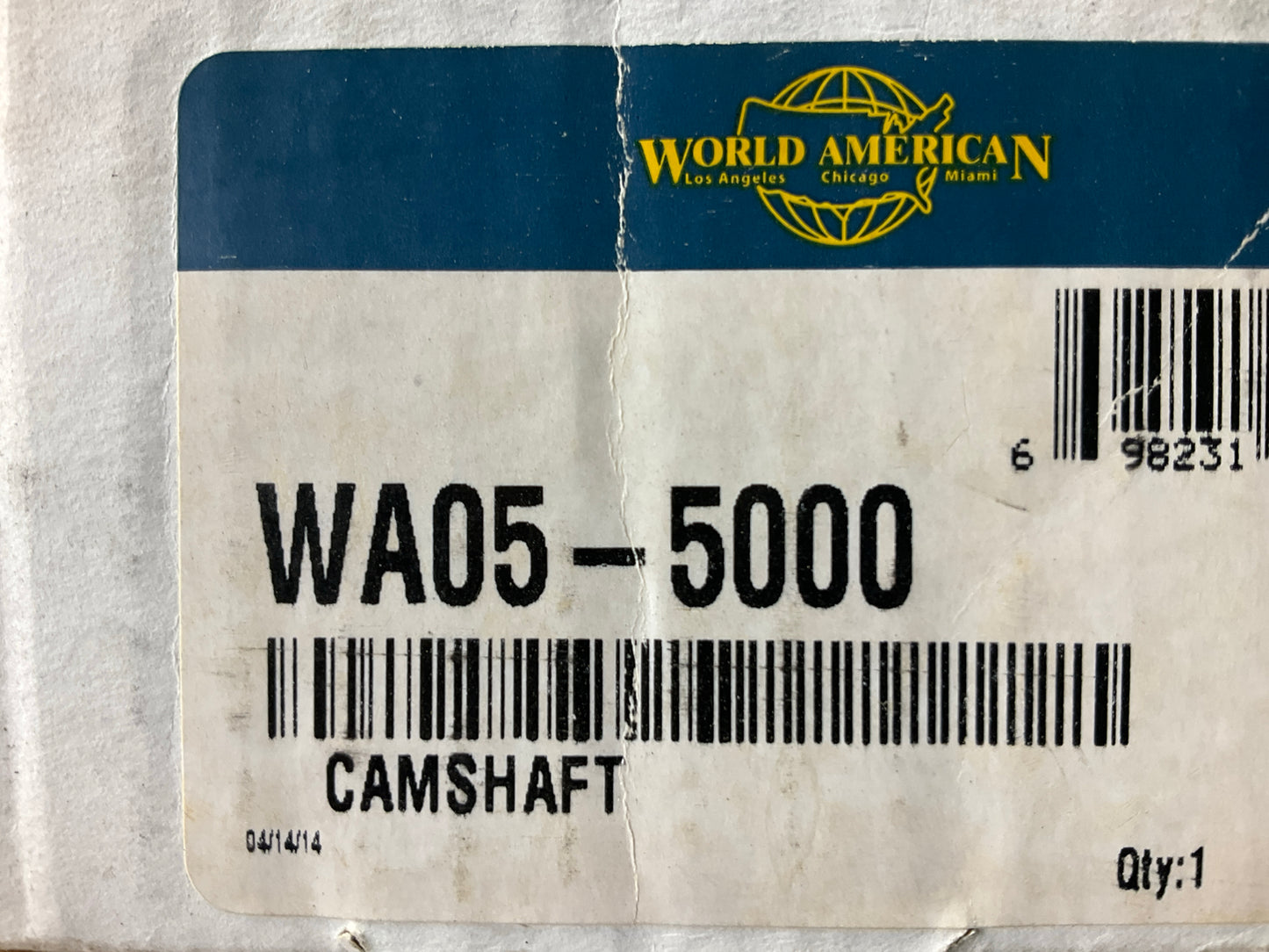 WA05-5000 Air Brake Camshaft Right, 20-3/8'' Length 1-1/2'', 10 Spline 16.5'' Brake
