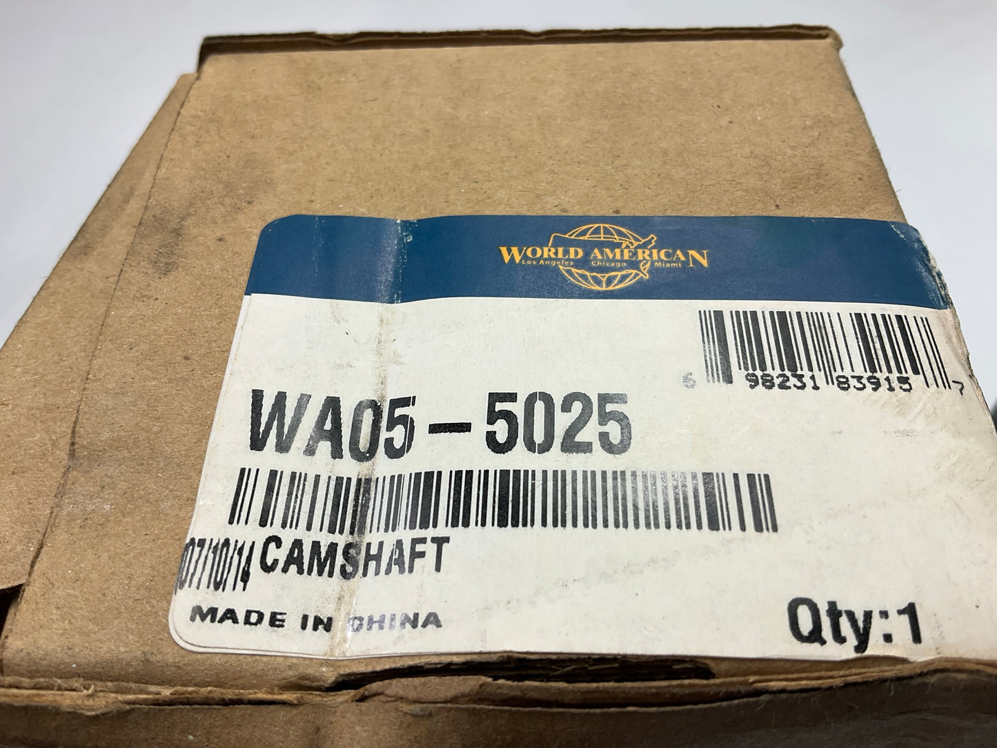 World American WA05-5025 Air Brake ''S'' Camshaft, LH, 1-1/2'' Diameter, 28-Spline