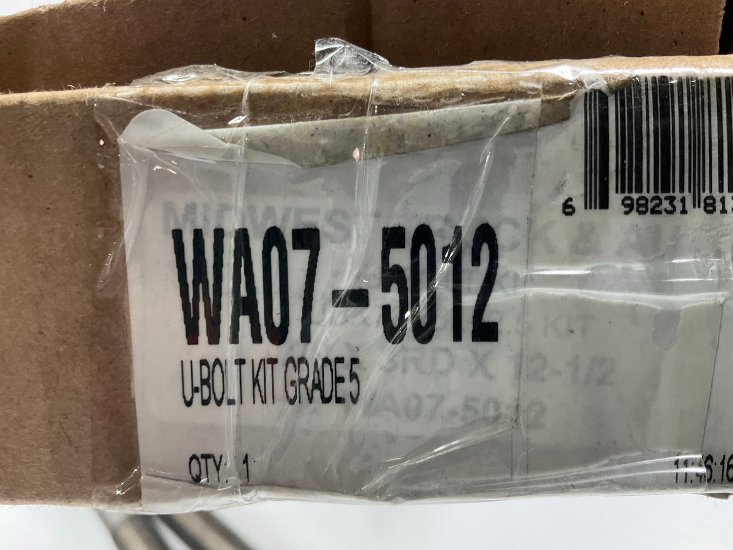 World American WA07-5012 Leaf Spring HD U-Bolt Kit For Hutchens, Reyco 12''x3''