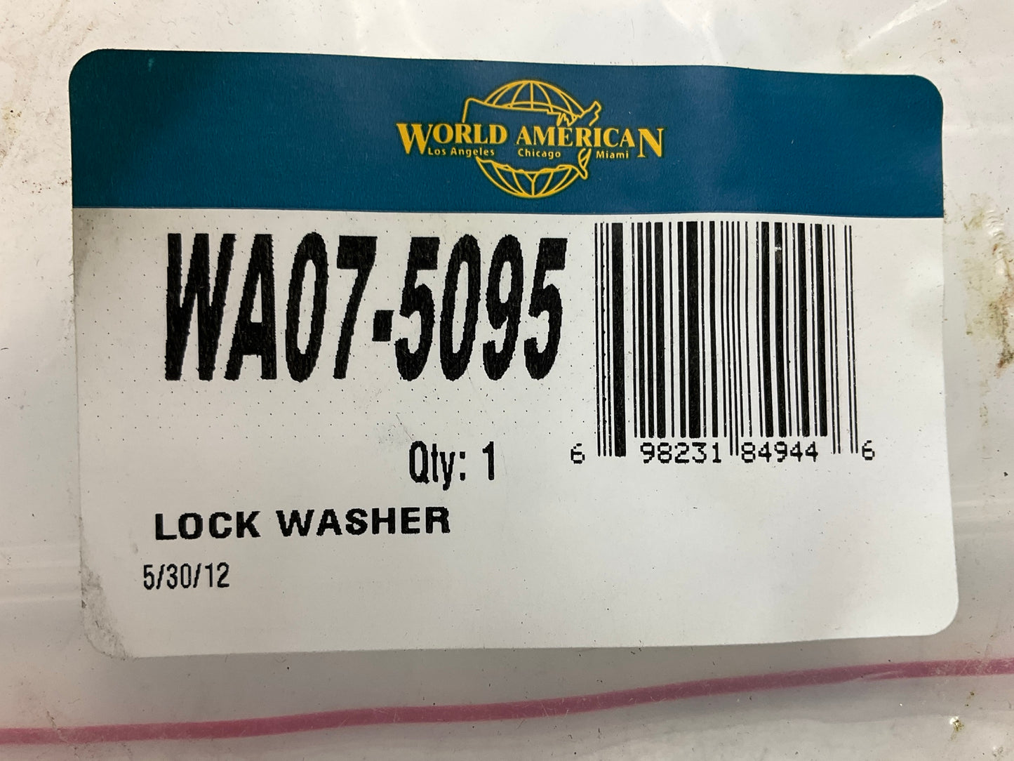 World American WA07-5095 Spindle Nut Washer, Replaces E-1561, 06-228, L893