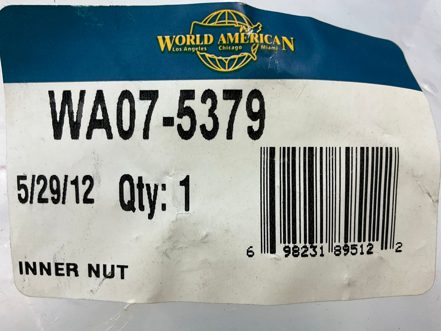 World American WA07-5379 Inner Axle Spindle Nut For Eaton 1880 18801 18802 18803