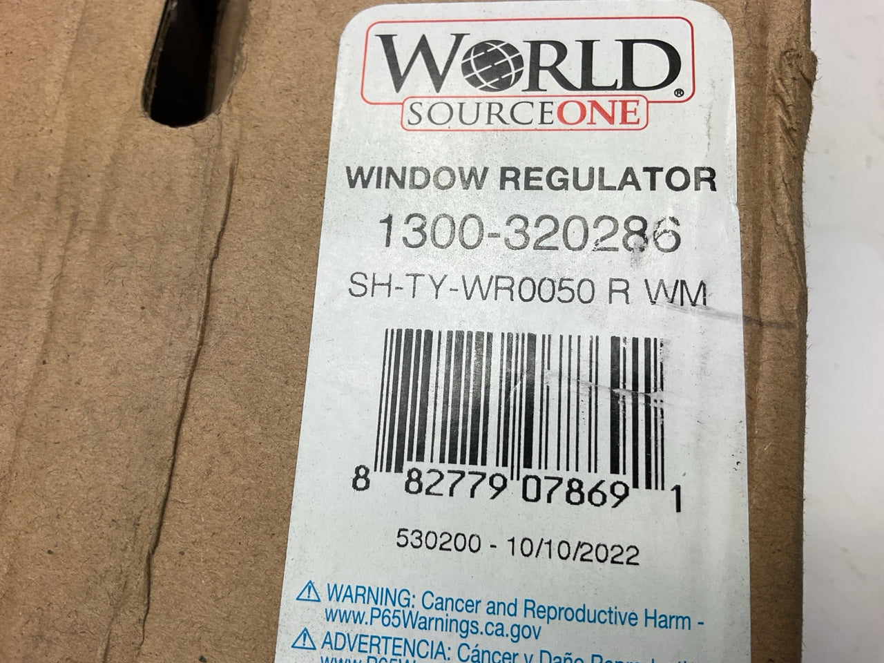 World Sourceone 1300-320286 Front Right Window Regulator For 1996-00 Toyota RAV4