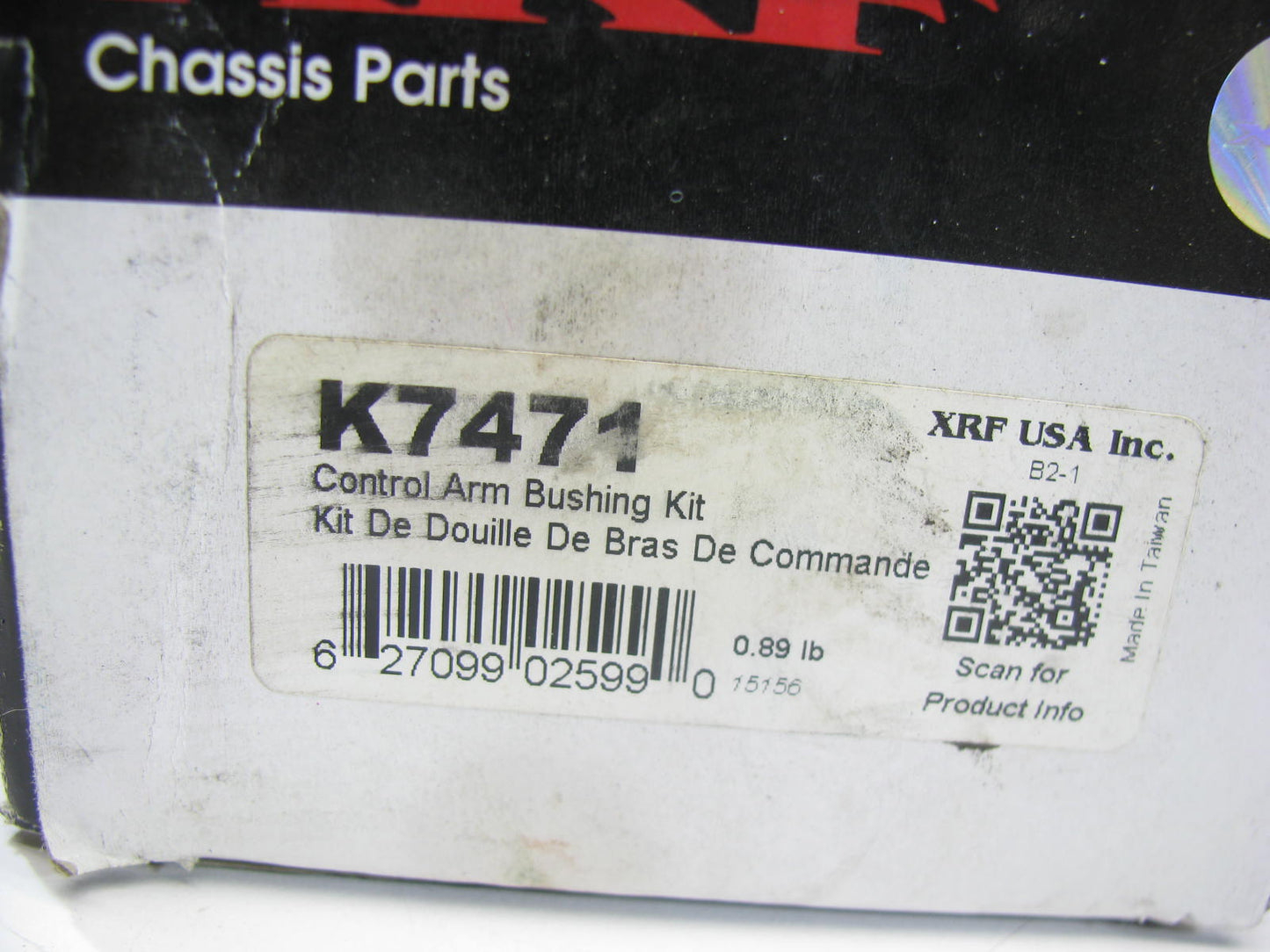 (2) XRF K7471 Suspension Control Arm Bushing - Front Lower Rearward