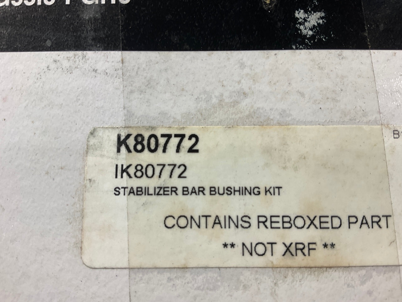 XRF K80772 Suspension Stabilizer Sway Bar Bushing Kit - Front