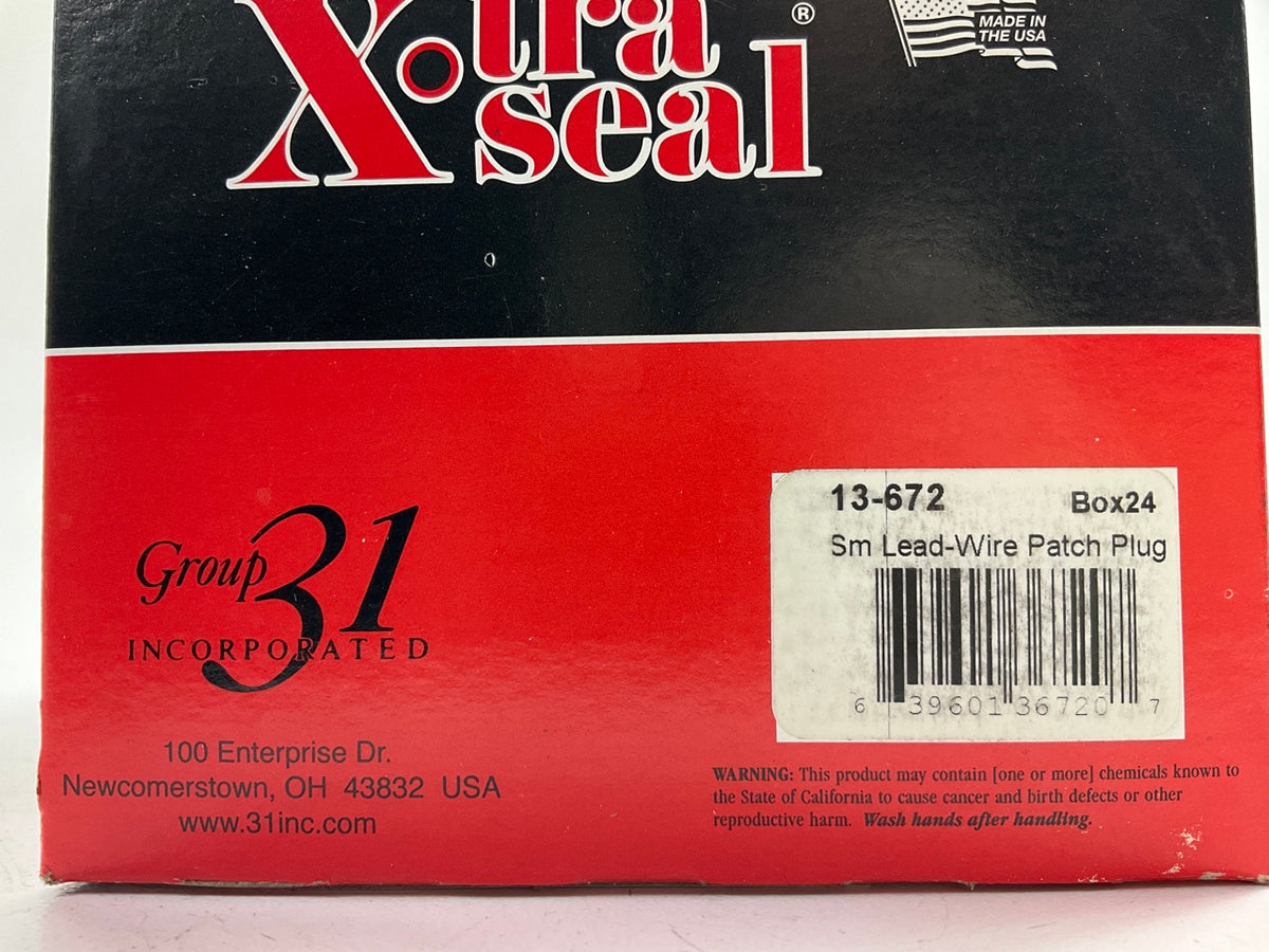 Xtra Seal 16-672-24 Small Lead Wire Patch Plugs 1-5/8'' X 3/16'' Long - Pack Of 24