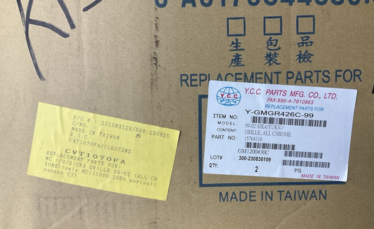 NEW AFTERMARKET GM1200430 Grille For 1999-2002 GMC Sierra 2000-2006 GMC Yukon