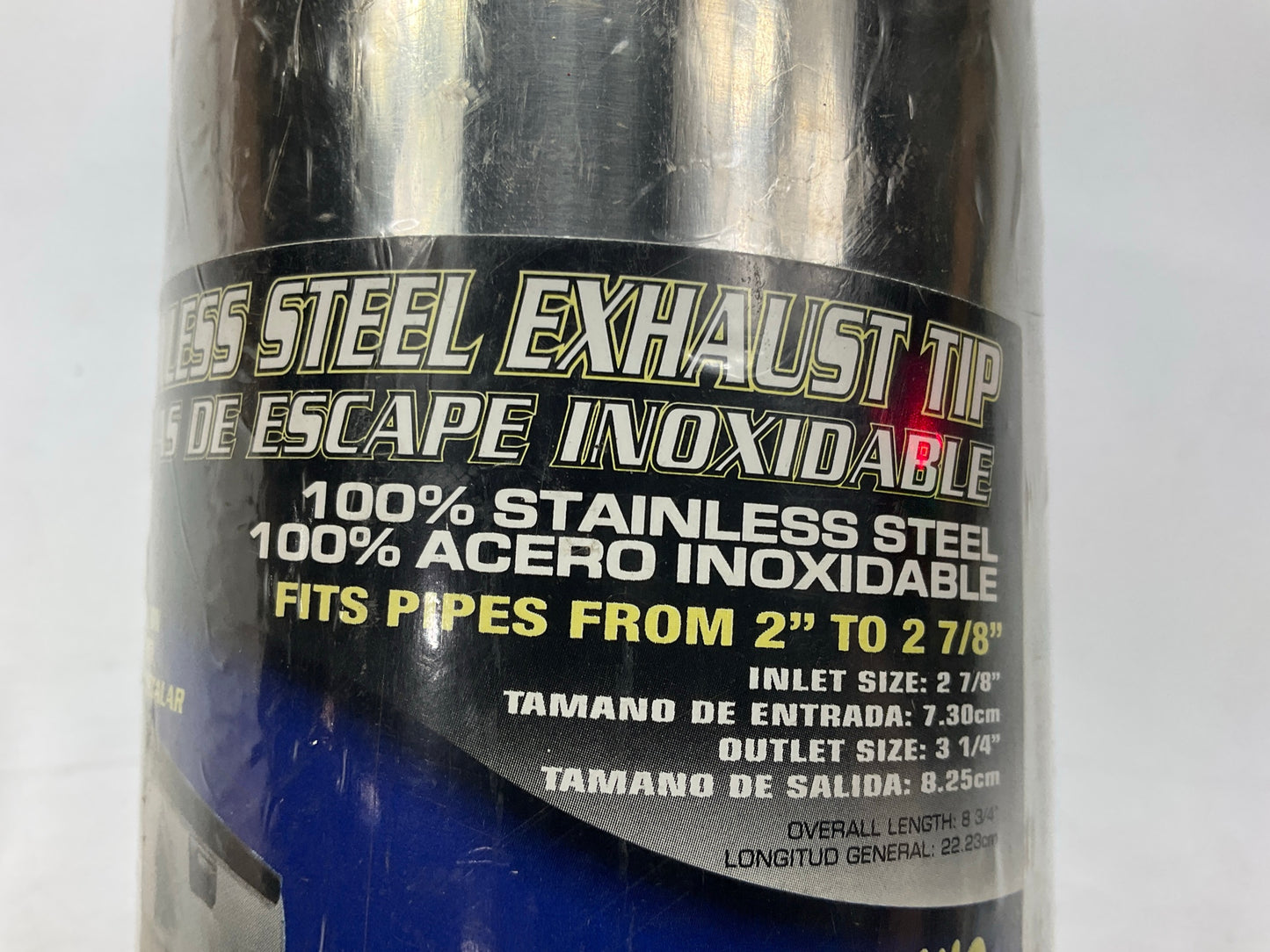 3A Racing 62-2356 Stainless Steel Bolt-On Exhaust Tip - 2''-2-7/8'' Exhaust Pipes