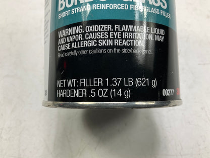 3M Bondo 00277 Glass Short Strand Reinforced Fiberglass Filler Stage 2 1.37 Lbs.
