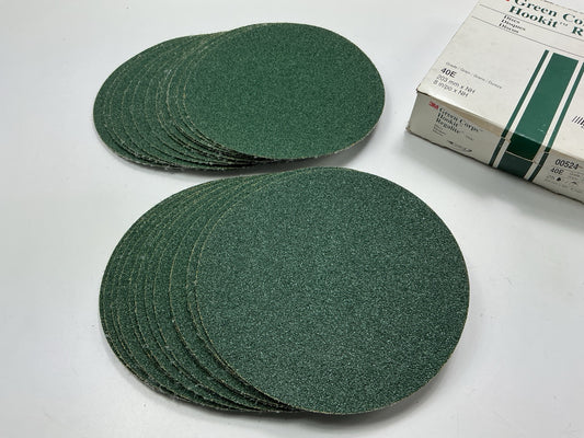 3M 00524 Green Corps Hookit Regalite 8'' 40 Grit Sanding Disc (25 / Box)