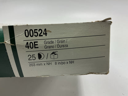 3M 00524 Green Corps Hookit Regalite 8'' 40 Grit Sanding Disc (25 / Box)