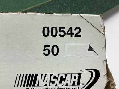 3M 00542 Green Corps Hookit 2.75''x16.5'' 40 Grit File Sandpaper Sheet - 50 / Box