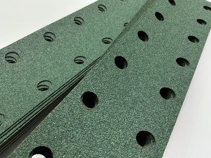 3M 00639 Green Corps Hookit Sandpaper Sheets 2-3/4''x16'' 80E 80 Grit , 50 Pieces