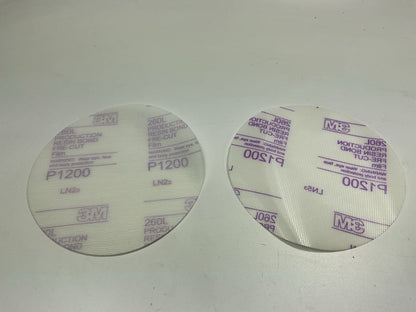 3M 00868 Imperial Hookit II Sanding Discs, P1200 1200 Grit, 6'' Diameter, 10 Disc