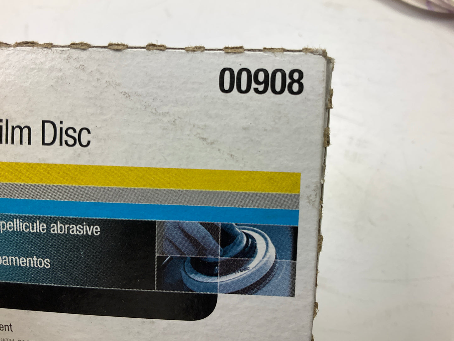 3M 00908 Hookit 3'' P1200 Grade Finishing Film Sanding Disc, (Box Of 50)