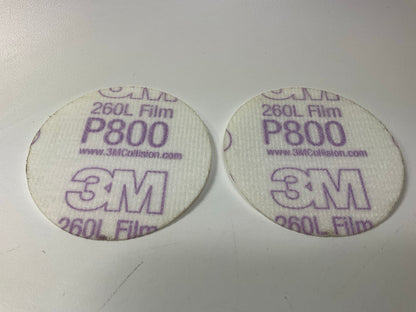 3M 00910 Hookit Finishing Film Sanding Disc, 3 Inch, P800 Grit, 50 Discs