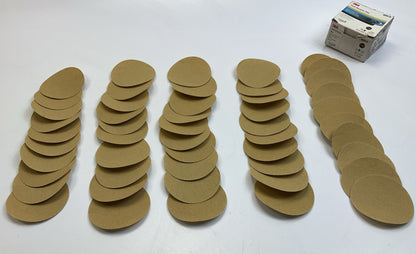3M 00919 Hookit Gold Sanding Disc, 3'' Diameter, P120 120 Grit, 50 Discs Total