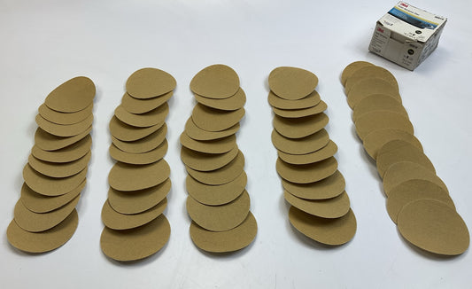 3M 00919 Hookit Gold Sanding Disc, 3'' Diameter, P120 120 Grit, 50 Discs Total