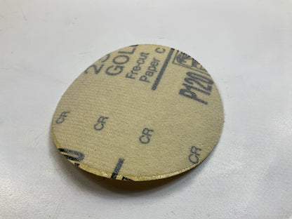 3M 00919 Hookit Gold Sanding Disc, 3'' Diameter, P120 120 Grit, 50 Discs Total