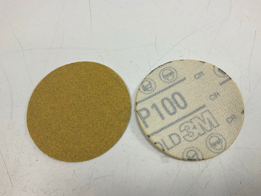 3M 00920 Hookit Gold Sanding Disc 236U, 3'' Diameter, P100 Grade, 50 Discs