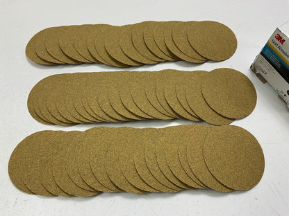 3M 00921 80 Grit, 3 Inch, Hookit Gold Film Sanding Discs, Pack Of 50