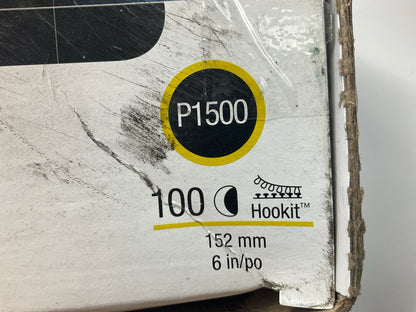 3M 00950 Hookit Finishing Film Abrasive Disc 6 In, 1500 Grit, 100 Discs / Box