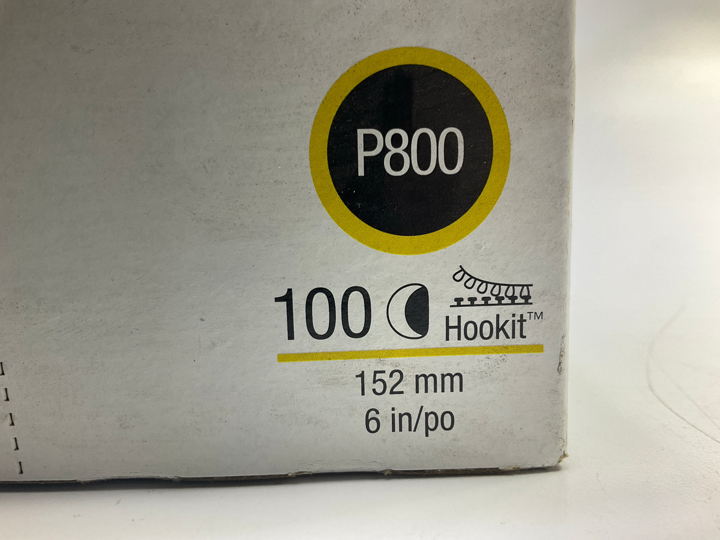 3M 00970 Hookit 6' P800 800 Grit Finishing Film Sanding Discs, 100 / Pack