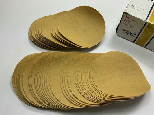 3M 00977 Hookit Gold Sanding Disc 216U 6'' P240A 240 Grit (100 Discs / Box)