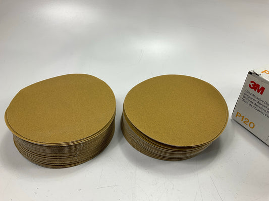 3M 00981 Hookit Gold Sanding Disc 236U 6'' P120C 120 Grit (100 Discs/Box)