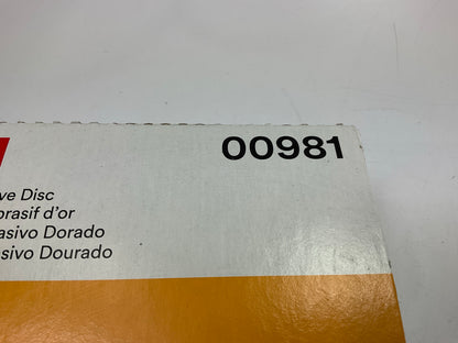 3M 00981 Hookit Gold Sanding Disc 236U 6'' P120C 120 Grit (100 Discs/Box)