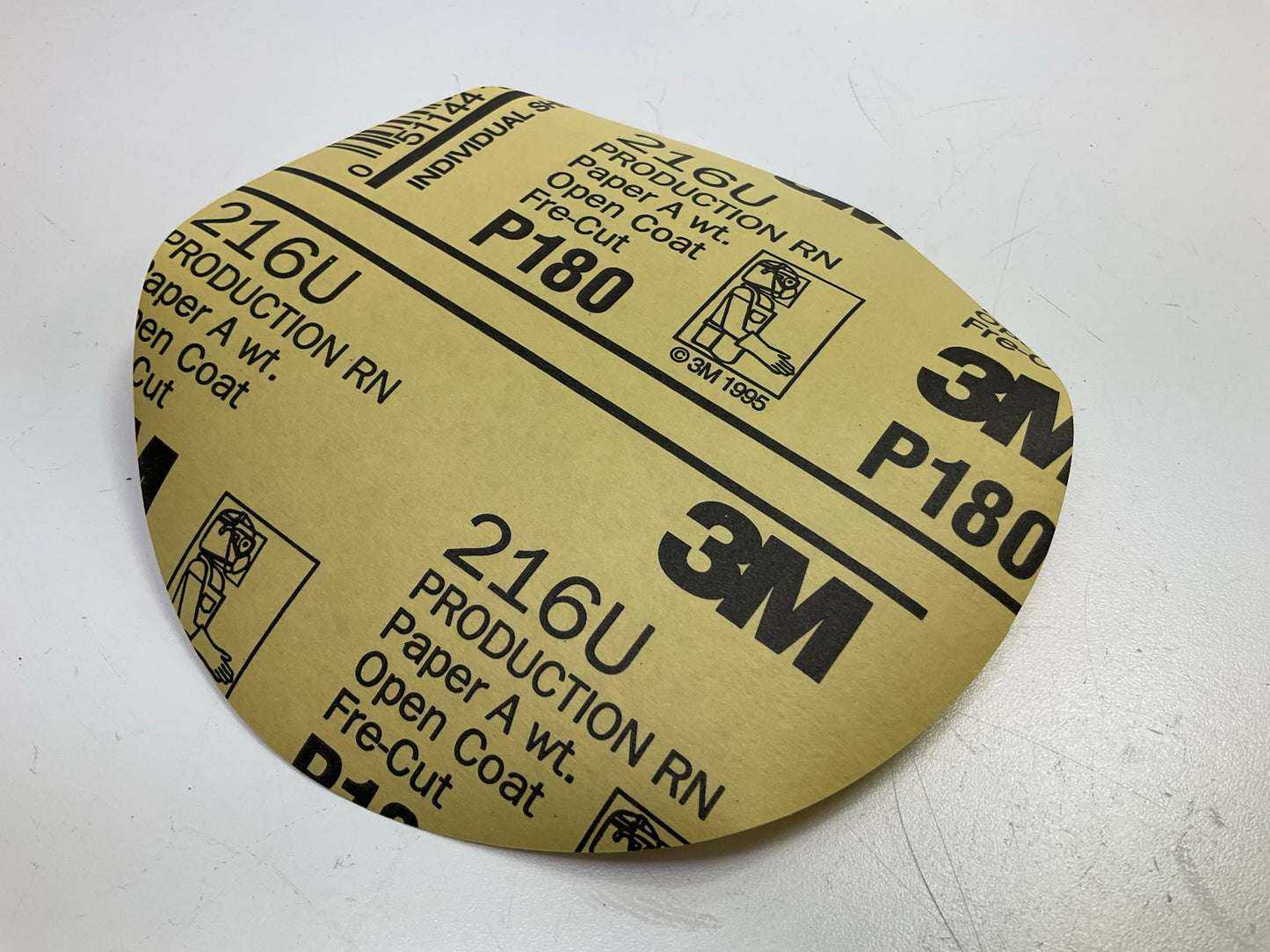 3M 01039 - 6'' Gold Sanding Discs, P180A Grade - Box Of 100
