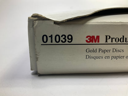 3M 01039 - 6'' Gold Sanding Discs, P180A Grade - Box Of 100