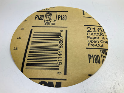 3M 01039 - 6'' Gold Sanding Discs, P180A Grade 180 Grit - 95 Discs Total