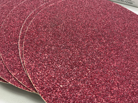 3M 01101 Red Abrasive 8'' P40 40 Grit Stikit Auto Body Sanding Discs (25 / Box)