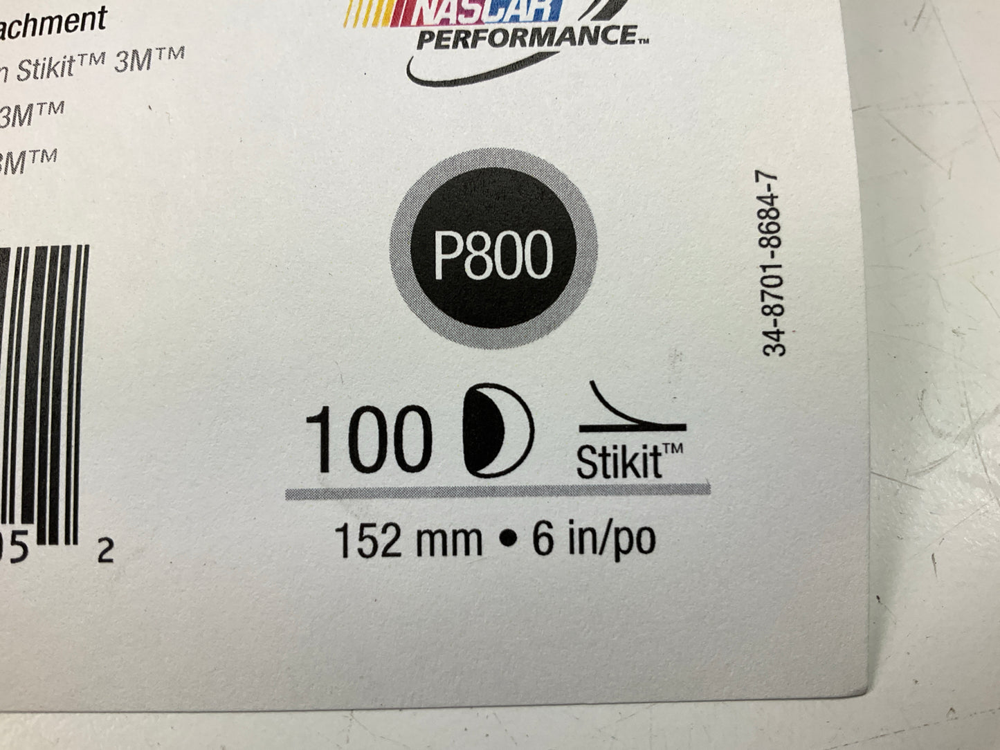 3M 01105 Red Abrasive Stikit Sanding Disc, , 6 '', P800 Grade, 100 / Disc Roll