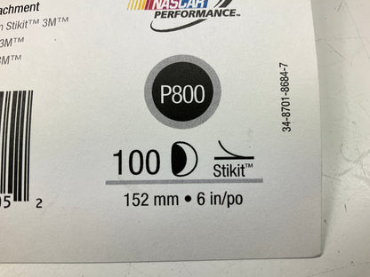 3M 01105 Red Abrasive Stikit Sanding Disc, , 6 '', P800 Grade, 100 / Disc Roll