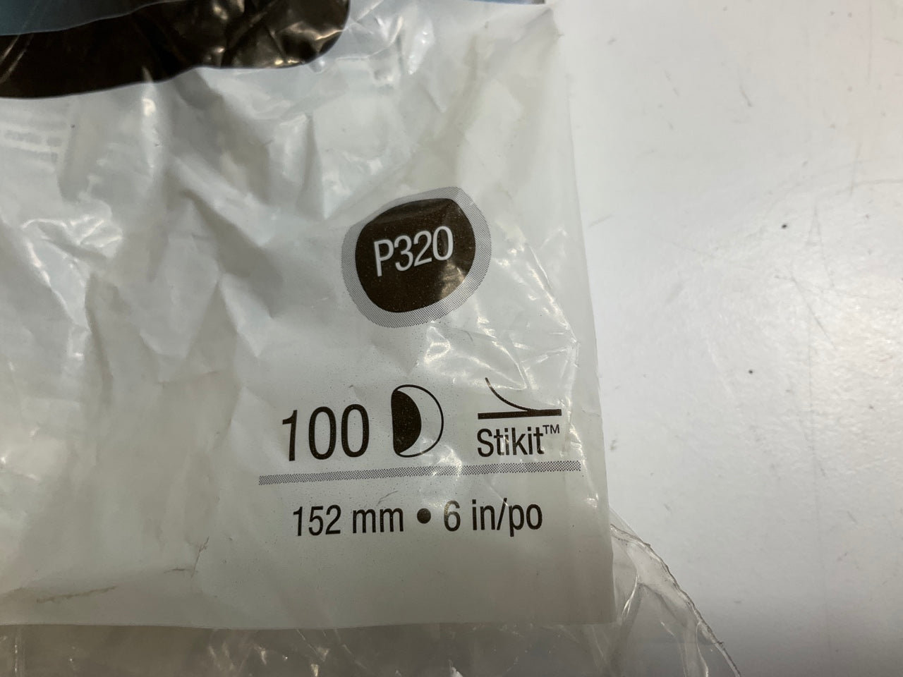 3M 01109 Red Abrasive Stikit Disc 6 Inch P320 Grit (100 Discs / Roll)