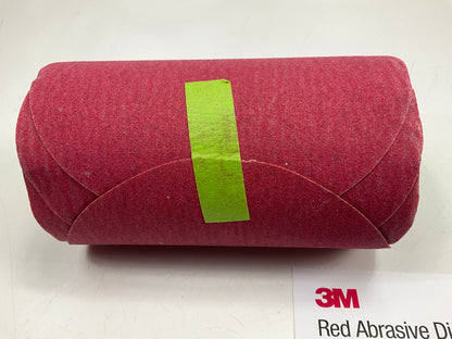 3M 01114 Stikit Red Abrasive 316U 6'' Sanding Disc Roll P120 Grit, 100 Discs