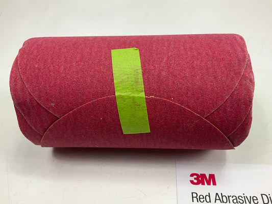 3M 01114 Stikit Red Abrasive 316U 6'' Sanding Disc Roll P120 Grit, 100 Discs