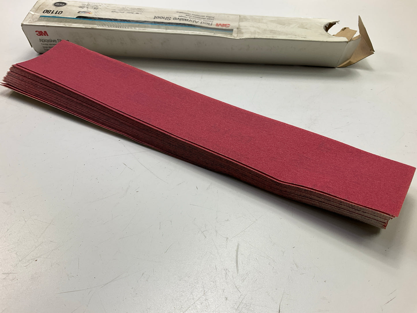 3M 01180 Abrasive Hookit P150 Grit , 2-3/4''x16-1/2'' Sandpaper File Sheet, 25 Pcs