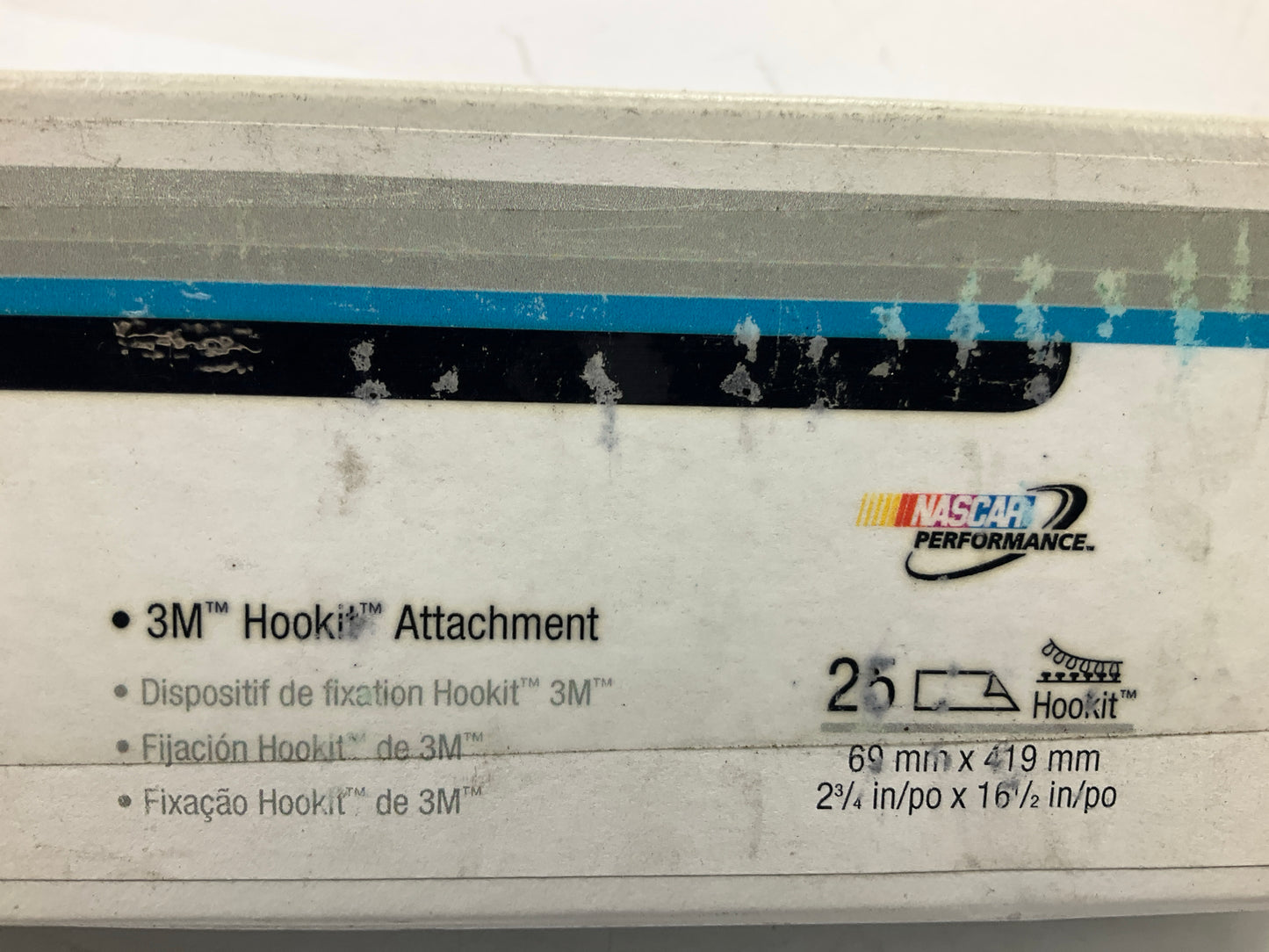 3M 01181 Hookit Red Abrasive Sheet, 80 Grit, 2-3/4'' X 16-1/2'', 25 Sheets