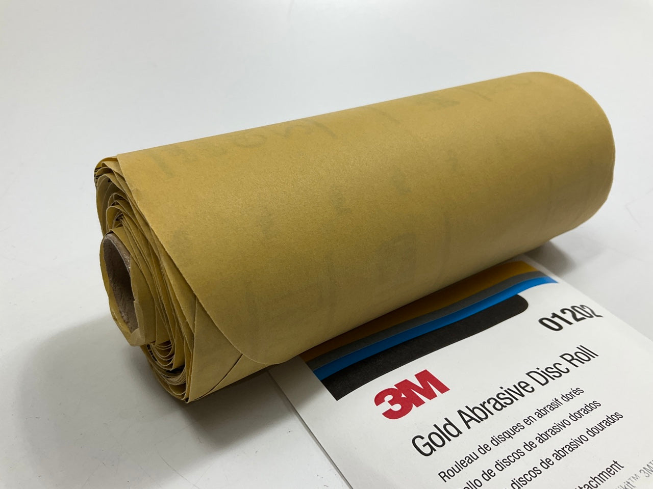 3M 01202 Stikit Gold Sanding Abrasive Disc Roll, 6 In, P500, 75 Discs Per Roll