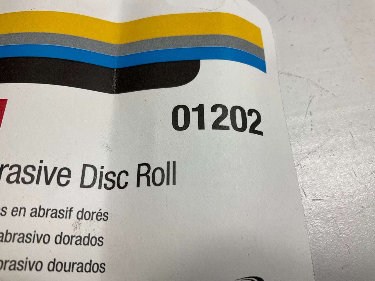 3M 01202 Stikit Gold Sanding Abrasive Disc Roll, 6 In, P500, 75 Discs Per Roll