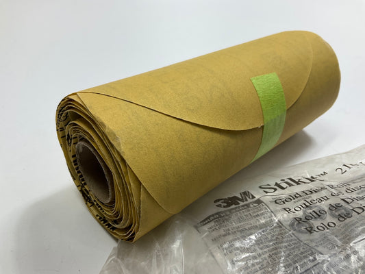 3M 01205 Stikit Gold Paper Disc Roll 216U 6'' P320 Grade - 75 Discs / Roll