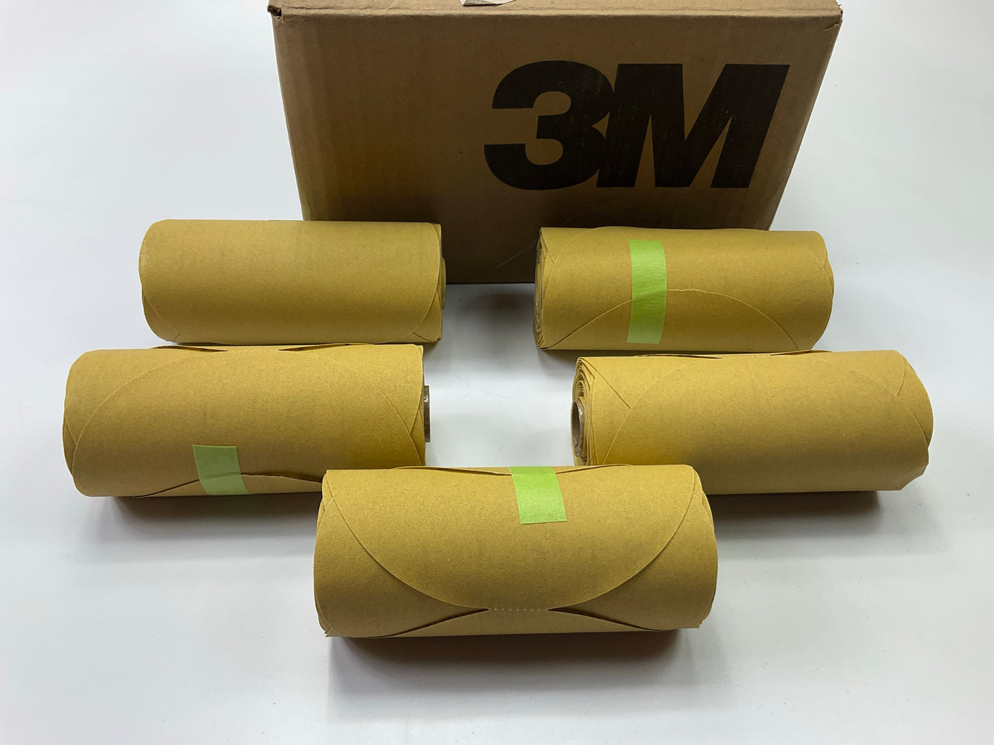 3M 01208 Stikit Gold Sanding Disc Roll 6'', P220, 75 Discs / Roll, 5 Rolls Total