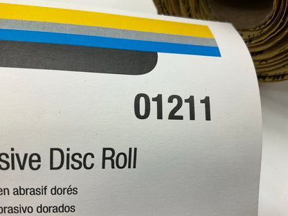3M 01211 Stikit Gold Sanding Disc Roll, 6'', P120 120 Grit, 75 Discs / Roll