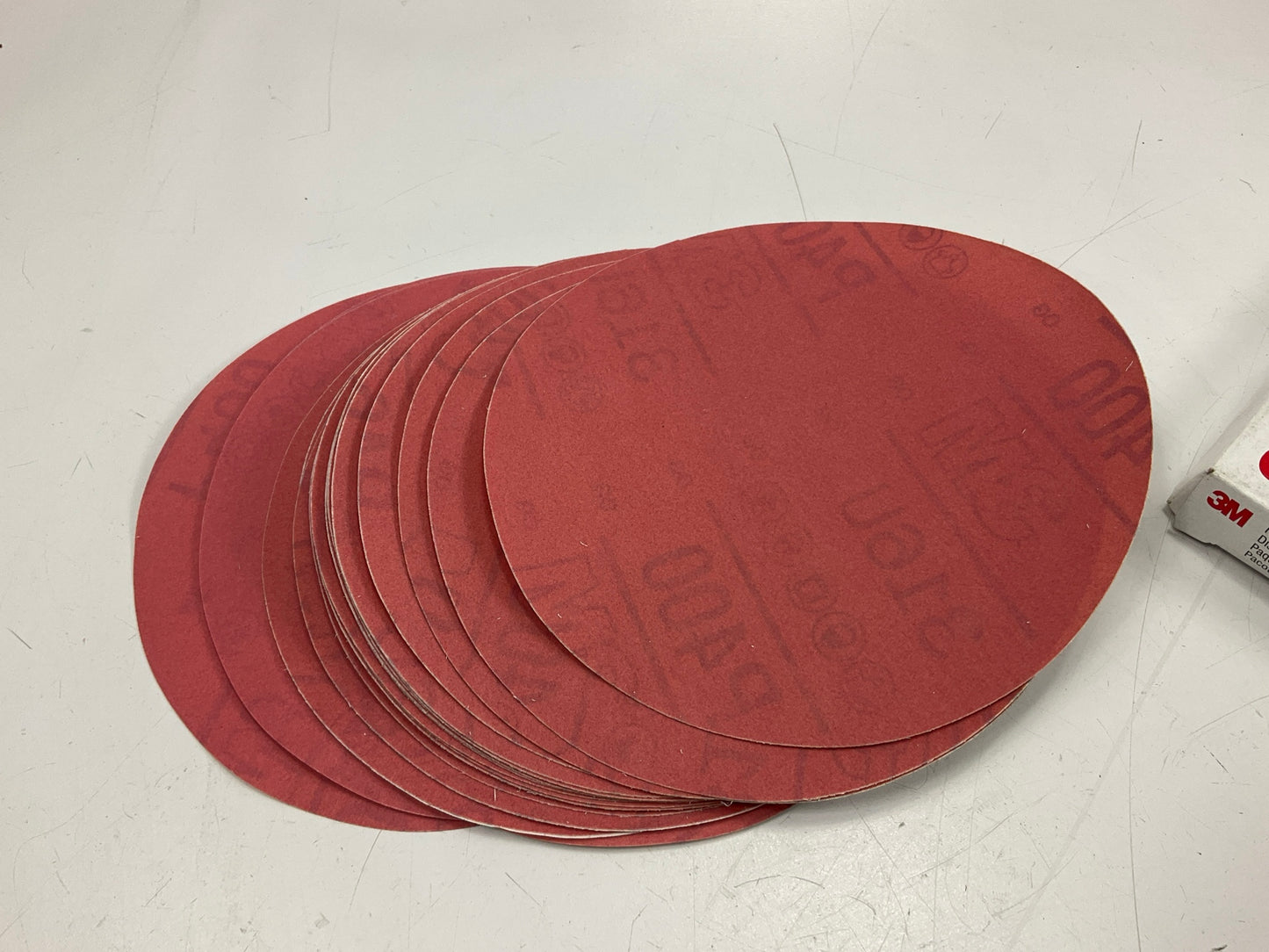 3M 01251 Red Abrasive Stikit Sanding Disc, 6 In, P400 Grade, 23 Discs/pack
