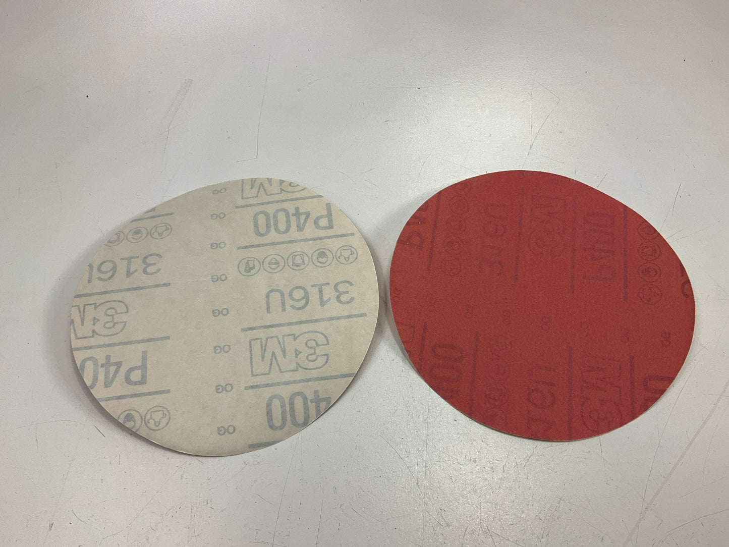 3M 01251 Red Abrasive Stikit Sanding Disc, 6 In, P400 Grade, 23 Discs/pack