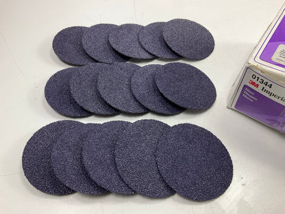 3M 01344 3'' Imperial Roloc Sanding Disc, 36 Grit, Pack Of 15 Discs