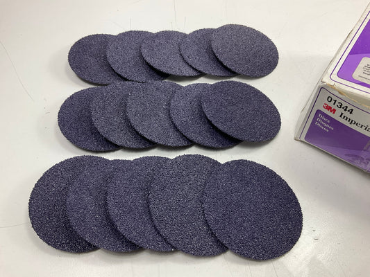 3M 01344 3'' Imperial Roloc Sanding Disc, 36 Grit, Pack Of 15 Discs