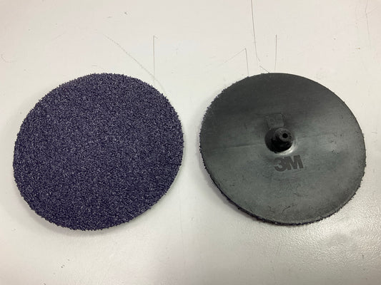 3M 01344 3'' Imperial Roloc Sanding Disc, 36 Grit, Pack Of 15 Discs